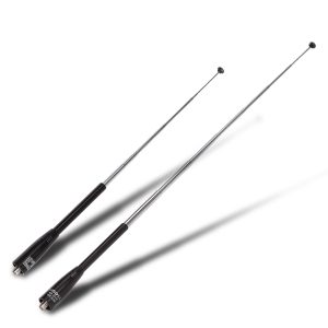 LUITON Nagoya Series NA-711R 16-Inch Retractable Dual Band UV VHF/UHF 144/430Mhz Ham SMA-F Radio Antenna