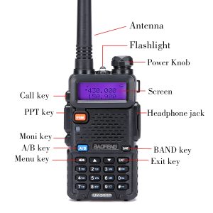 Baofeng UV-5RH High Power 8 Watt Dual Band Two-Way Radio