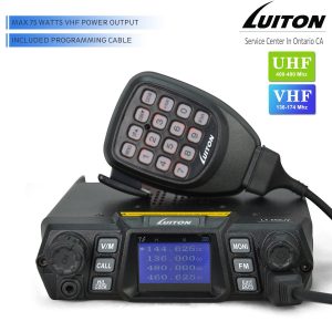 LT-598UV 75W VHF UHF High Power Dual Band Walkie Talkies Quad Standby Colorful Screen Compact Car Transceiver Two Way Radio