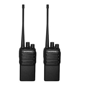 Walkie Talkies Voice Scrambler Rechargable (Micro USB) BaoFeng Series C2 Uhf Two Way Radio for Hiking Camping Compatible with BF-888s with 2 Air Acoustic Tube Headset Earpieces by LUITON